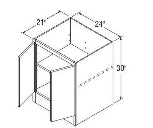 Aristokraft Cabinetry All Plywood Series Korbett Maple Bookcase Base BKB2430