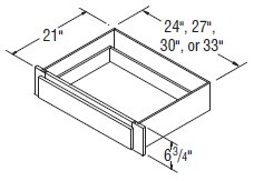 Aristokraft Cabinetry All Plywood Series Korbett Maple Vanity Drawer VDT27B