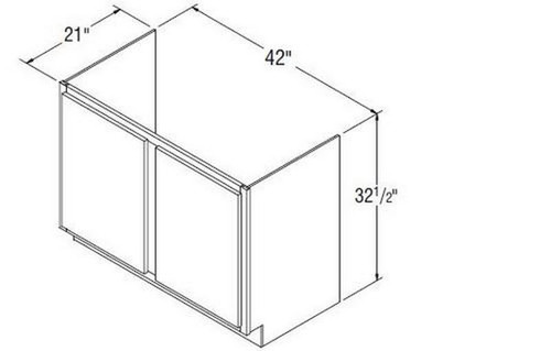 Aristokraft Cabinetry All Plywood Series Winstead Paint 5 Piece Removeable Vanity Sink Base RVWS4232