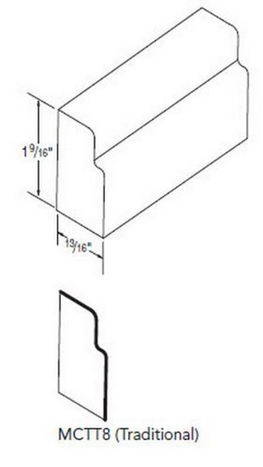 Aristokraft Cabinetry Select Series Winstead Paint Countertop Ogee Moulding MCTT8