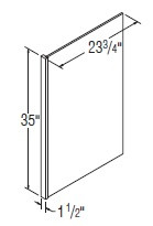 Aristokraft Cabinetry All Plywood Series Trenton Birch Paint Plywood Panel PEPRPLY1.535