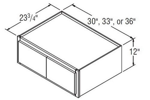 Aristokraft Cabinetry All Plywood Series Wentworth Maple Refrigerator Wall Cabinet RW3612B