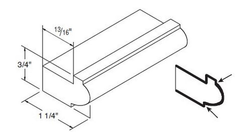 Aristokraft Cabinetry All Plywood Series Wentworth Maple Light Rail Moulding MLR8