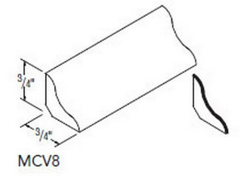 Aristokraft Cabinetry Select Series Wentworth Maple Cove Moulding MCV8