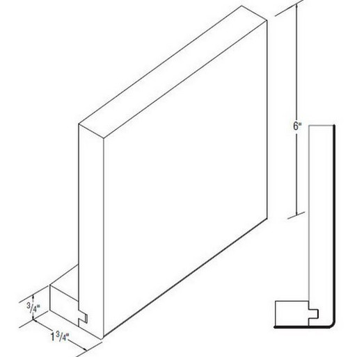 Aristokraft Cabinetry Select Series Wentworth Maple Shaker Starter Moulding MSFMS8