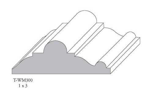 DURAFLEX-T-WM300-08-CHAIR RAIL