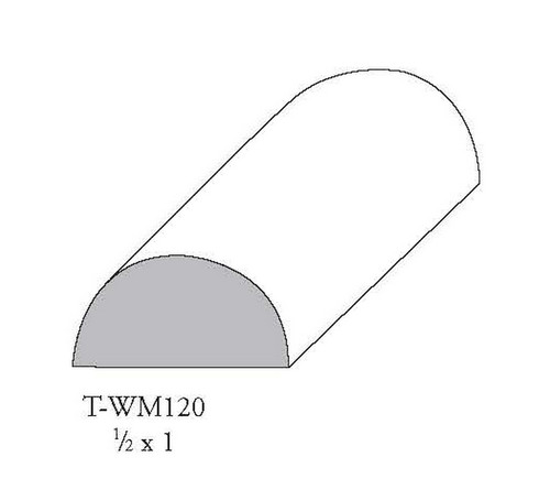 DURAFLEX-T-WM120-08-HALF ROUND