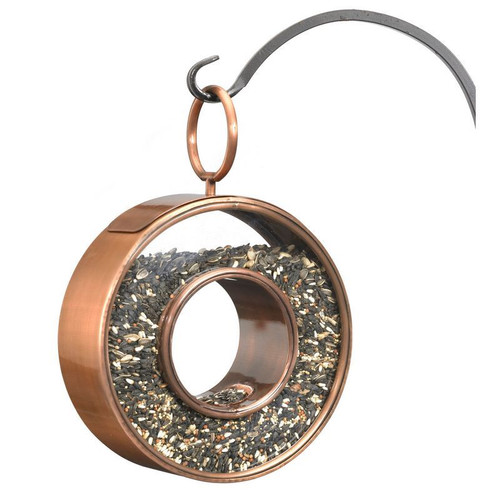 Good Directions - Circle Fly-Thru Bird Feeder - Copper Finish - 111VB