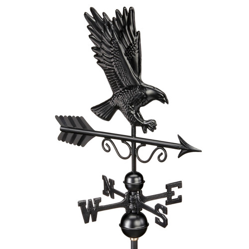 Good Directions - Majestic Eagle Weathervane - Black Finish - 1979K