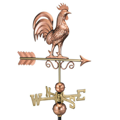 Good Directions - Bantam Rooster Weathervane - Pure Copper - 1975P