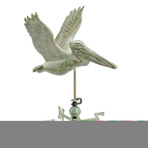 Good Directions - Pelican Weathervane - Blue Verde Copper - 1909V1