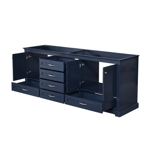 Lexora -  Dukes 80" Navy Blue Vanity Cabinet Only - LD342280DE00000