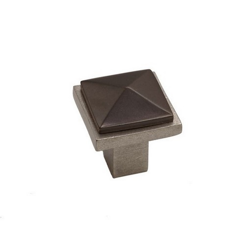 Hardware International - Bronze Contemporary Square Pyramid Knob  - 1-1/4" - 01-502-PE-BRONZE