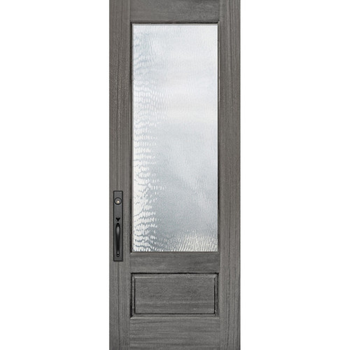 WoodCraft | 3/4 Lite Privacy Glass (no raised moulding) | 8' Tall