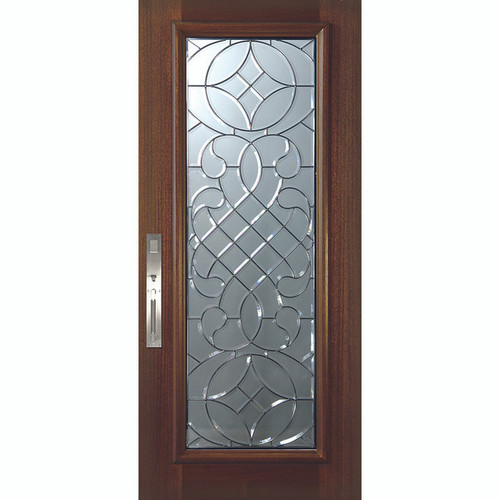 WoodCraft | Savoy Full Lite Decorative Glass | 6'8" Tall