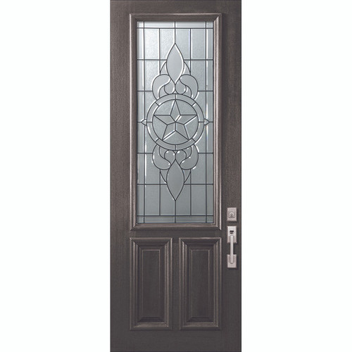 WoodCraft | Brazos 2/3 Lite Decorative Glass | 8' Tall