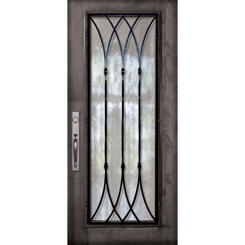 WoodCraft | Full Lite Warwick WI Grille | 6'8" Tall