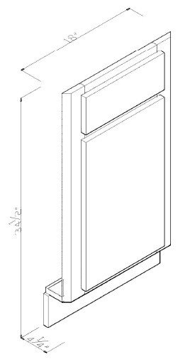 GHI Cabinetry Pacific Gray Shaker - GCSF36PCG