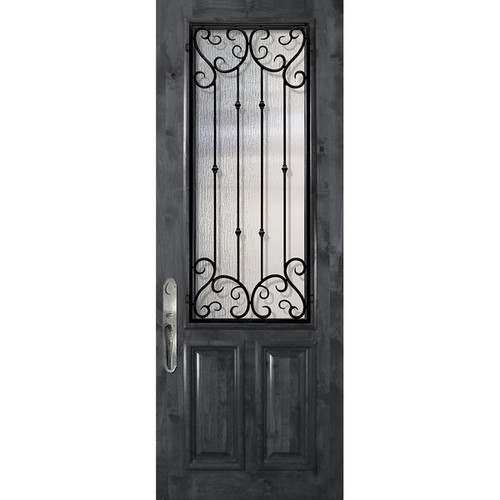 WoodCraft | 2/3 Lite Valencia WI Grille | 8' Tall