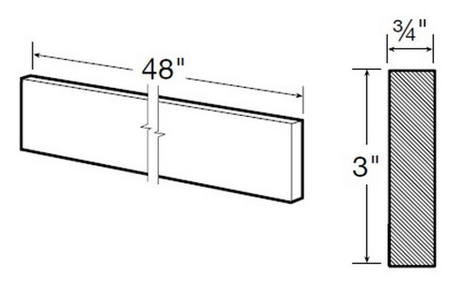 Ideal Cabinetry Glasgow Pebble Gray Valance - VA48-GPG