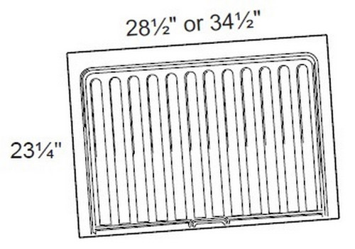 Ideal Cabinetry Glasgow Deep Onyx Sink Base Liner - SBL3336-GDO