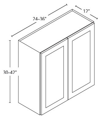 Forevermark Lait Grey Shaker Kitchen Cabinet - W3642-AB