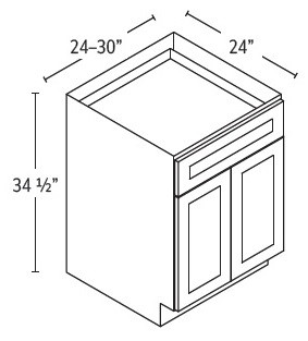 Forevermark Lait Grey Shaker Kitchen Cabinet - B27-AB