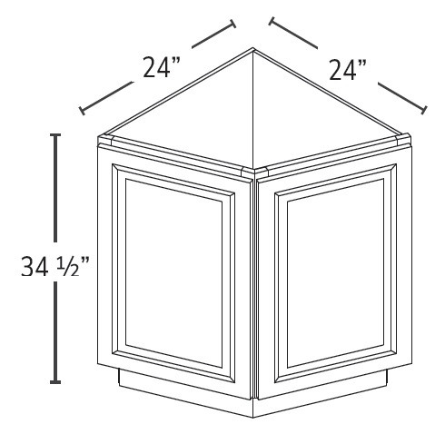 Forevermark Ice White Shaker Kitchen Cabinet - AB24-AW
