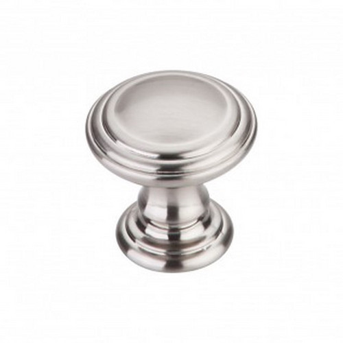 Top Knobs - Chareau Collection - Reeded Knob 1 1/4" - Brushed Satin Nickel - TK320BSN