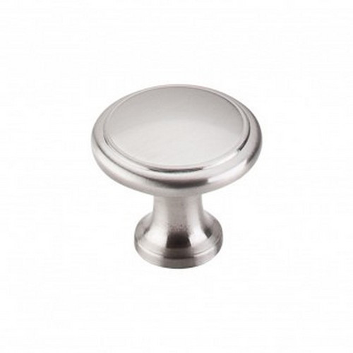 Top Knobs - Nouveau Collection - Ringed Knob 1 1/8" - Brushed Satin Nickel - M376