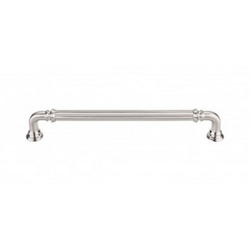 Top Knobs - Chareau Collection - Reeded Pull 7" (c-c) - Brushed Satin Nickel - TK324BSN