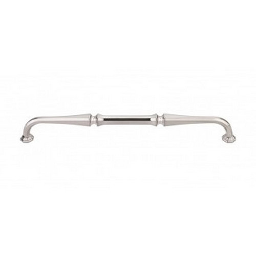 Top Knobs - Chareau Collection - Chalet Pull 9" (c-c) - Brushed Satin Nickel - TK344BSN