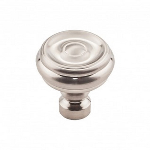 Top Knobs - Devon Collection - Brixton Button Knob 1 1/4 Inch - Brushed Satin Nickel - TK882BSN