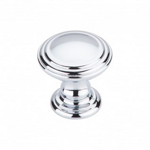 Top Knobs - Chareau Collection - Reeded Knob 1 1/4" - Polished Chrome - TK320PC