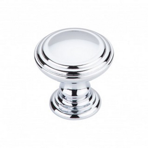 Top Knobs - Chareau Collection - Reeded Knob 1 1/2" - Polished Chrome - TK321PC