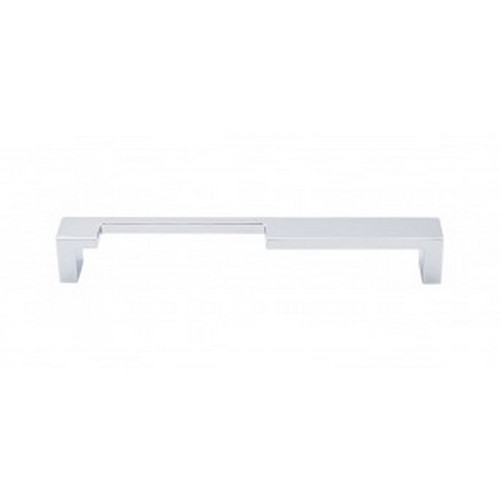 Top Knobs - Sanctuary II Collection - Modern Metro Notch Pull A 7" (c-c) - Polished Chrome - TK257PC