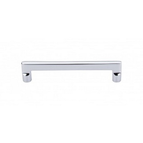 Top Knobs - Aspen II Collection - Aspen II Flat Sided Pull 6" (c-c) - Polished Chrome - M1976