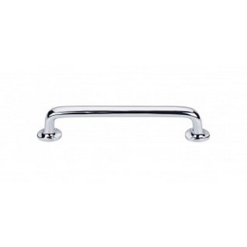 Top Knobs - Aspen II Collection - Aspen II Rounded Pull 6" (c-c) - Polished Chrome - M1991