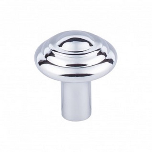 Top Knobs - Aspen II Collection - Aspen II Button Knob 1 1/4" - Polished Chrome - M2033