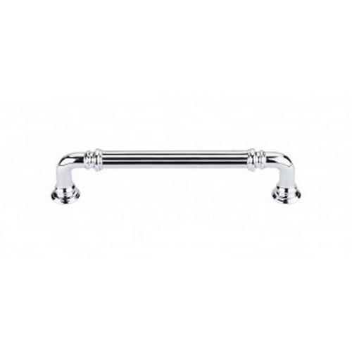 Top Knobs - Chareau Collection - Reeded Pull 5" (c-c) - Polished Chrome - TK323PC