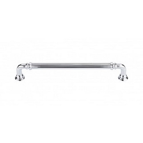 Top Knobs - Chareau Collection - Reeded Pull 7" (c-c) - Polished Chrome - TK324PC