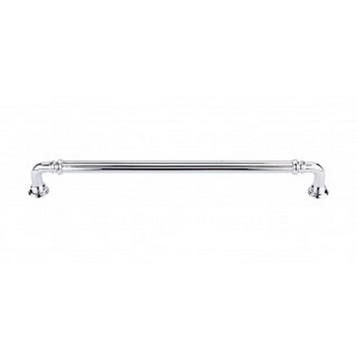 Top Knobs - Chareau Collection - Reeded Pull 9" (c-c) - Polished Chrome - TK325PC