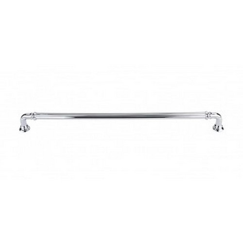 Top Knobs - Chareau Collection - Reeded Pull 12" (c-c) - Polished Chrome - TK326PC