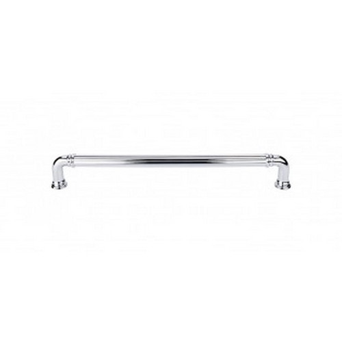 Top Knobs - Chareau Collection - Reeded Appliance Pull 18" (c-c) - Polished Chrome - TK328PC