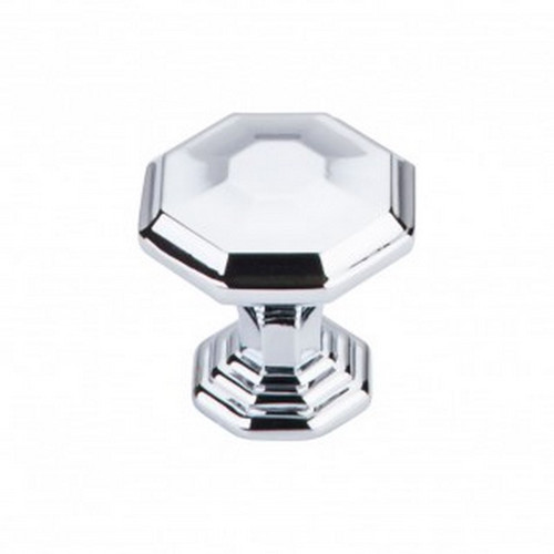 Top Knobs - Chareau Collection - Chalet Knob 1 1/4" - Polished Chrome - TK340PC