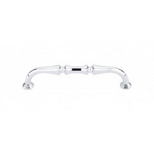 Top Knobs - Chareau Collection - Chalet Pull 5" (c-c) - Polished Chrome - TK342PC