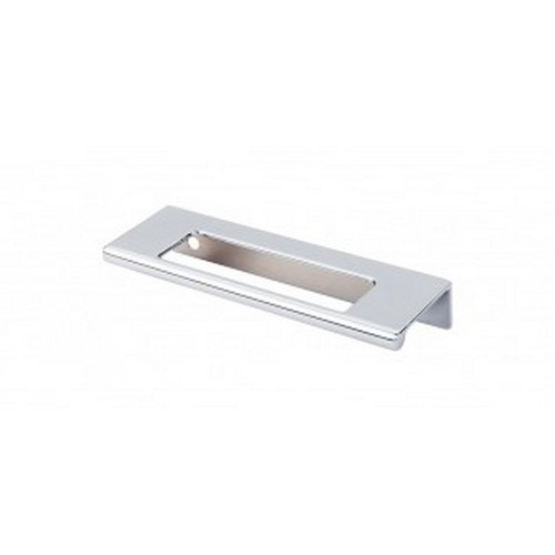 Top Knobs - Mercer Collection - Europa Cut Out Tab Pull 3 3/4" (c-c) - Polished Chrome - TK520PC