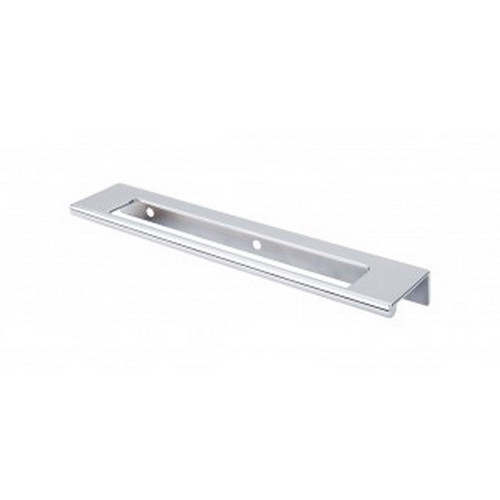 Top Knobs - Mercer Collection - Europa Cut Out Tab Pull 6" (c-c) - Polished Chrome - TK522PC