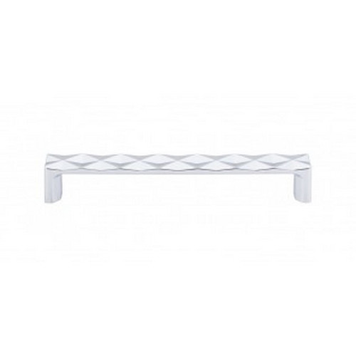 Top Knobs - Mercer Collection - Quilted Pull 6 5/16" (c-c) - Polished Chrome - TK563PC