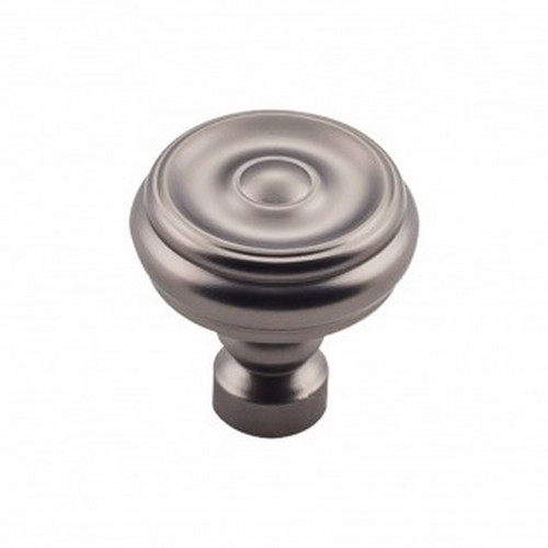 Top Knobs - Devon Collection - Brixton Button Knob 1 1/4 Inch - Ash Gray - TK882AG
